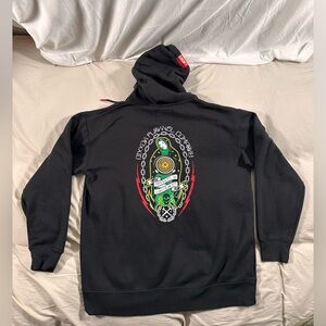 Dixxon Flannel Co. Friends In Low Places Virgin Mary Virgencita Y2K Hoodie Med